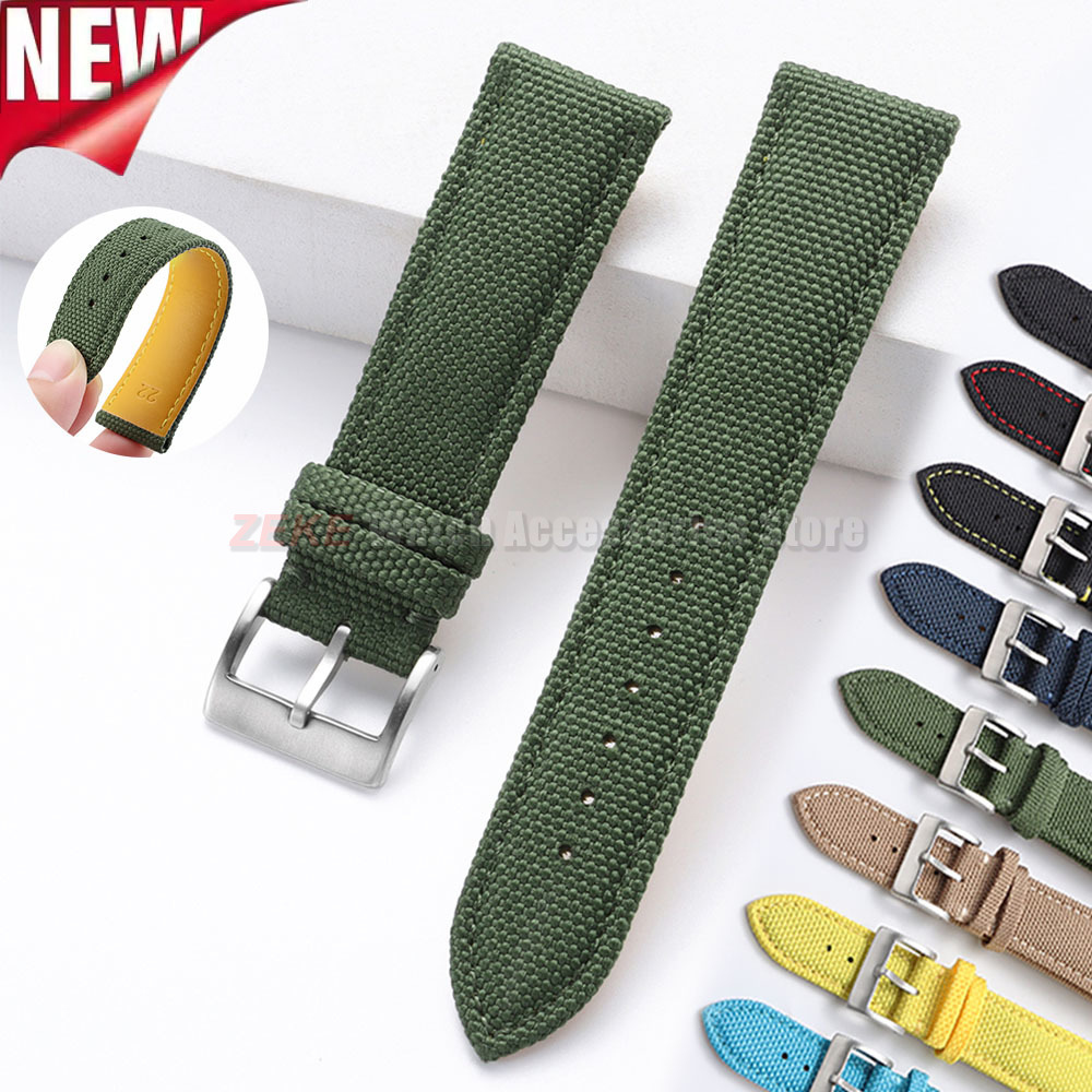 Leather Strap Quick Release - Su geçirmez Yelken Bezi Saat Kayışı