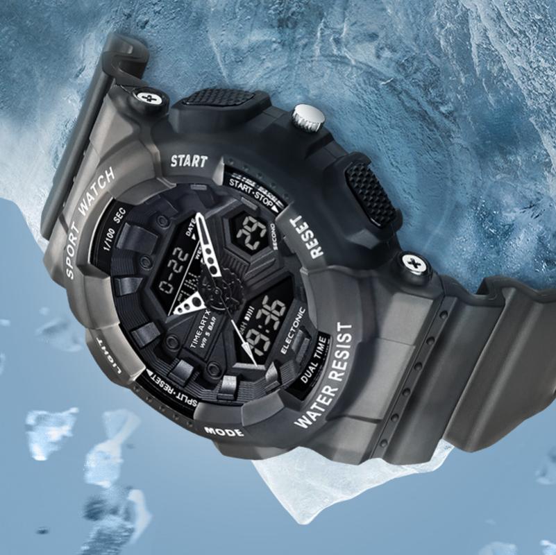 Rubber Strap Diver - TIMEARTX erkek saati lüks çok fonksiyonlu
