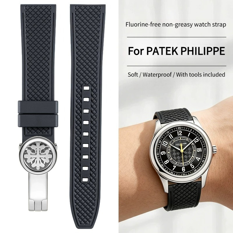 Patek Philippe Watch Calatrava - Flor kauçuk saat kayışı toz toplamaz