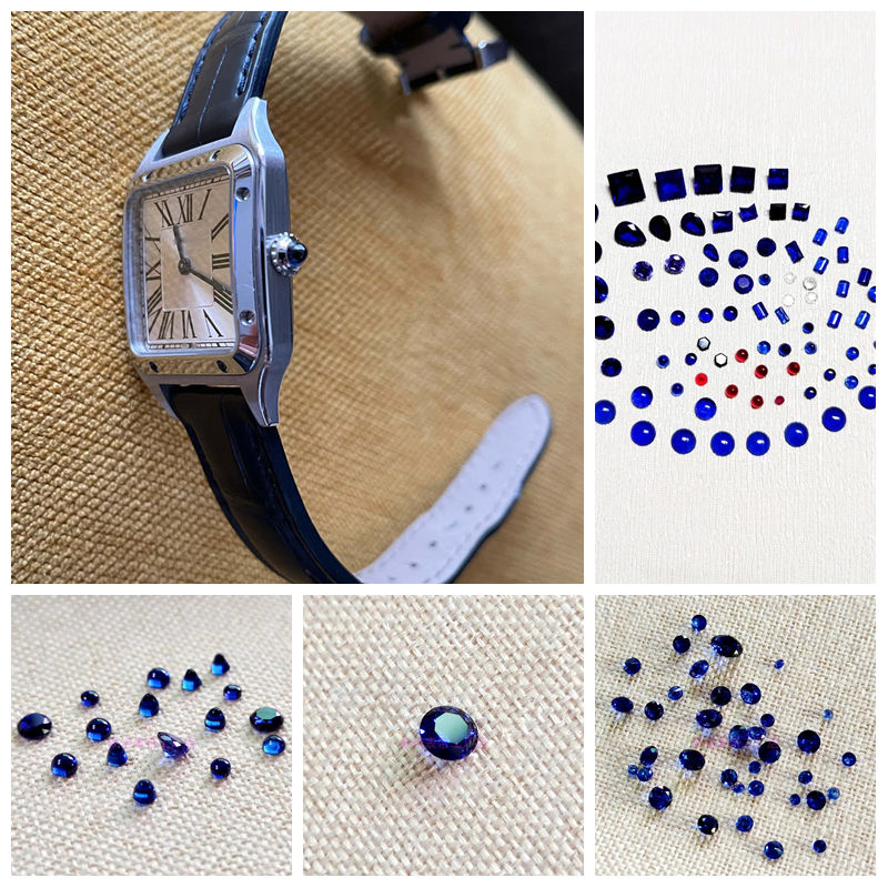 Cartier Watch Ballon Bleu - Yuvarlak Mavi Safirli Saat Töreni Taçları