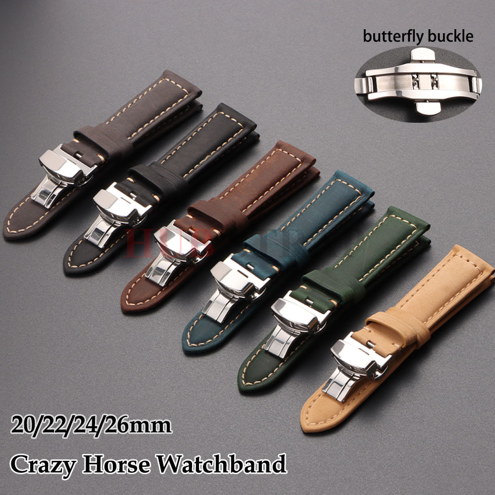 Suede Strap Watch - 20mm 22mm 24mm 26mm Hakiki Dana
