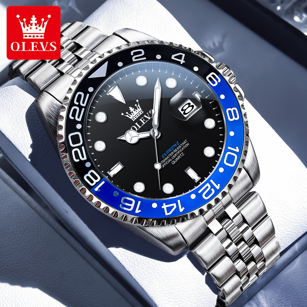 Rolex Watch Submariner - OLEVS 5657 Erkek Saati Orijinal Takvimli