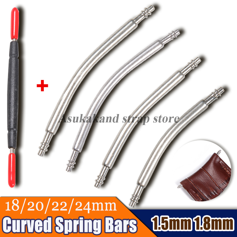 Curved Spring Bar - 10 adet 1.5mm 1.8mm Çaplı Paslanmaz