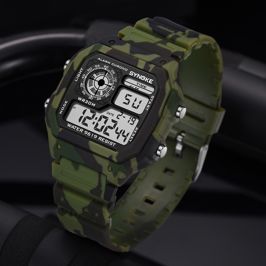 Synoke Açık Askeri dijital saa - Canvas Strap Watch incelemesi ve fiyatı
