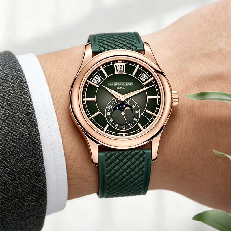 Flor kauçuk saat kayışı toz to - Patek Philippe Watch Calatrava incelemesi ve fiyatı