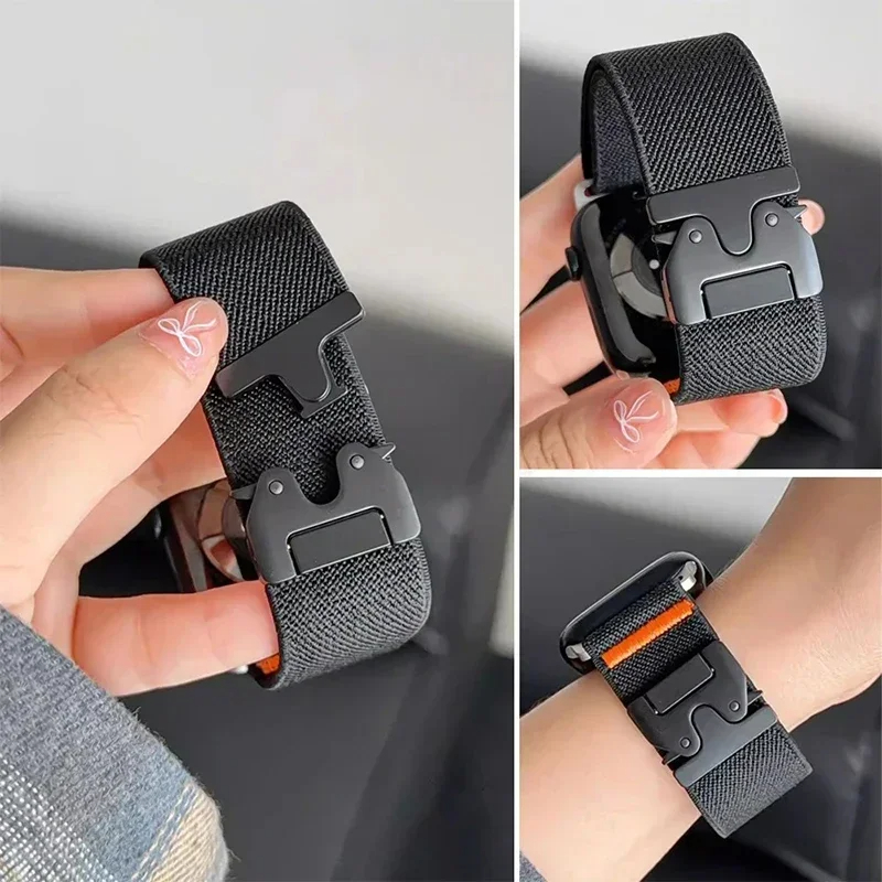 Apple Watch Ultra 3 49mm, iWat - Parachute Strap Elastic incelemesi ve fiyatı