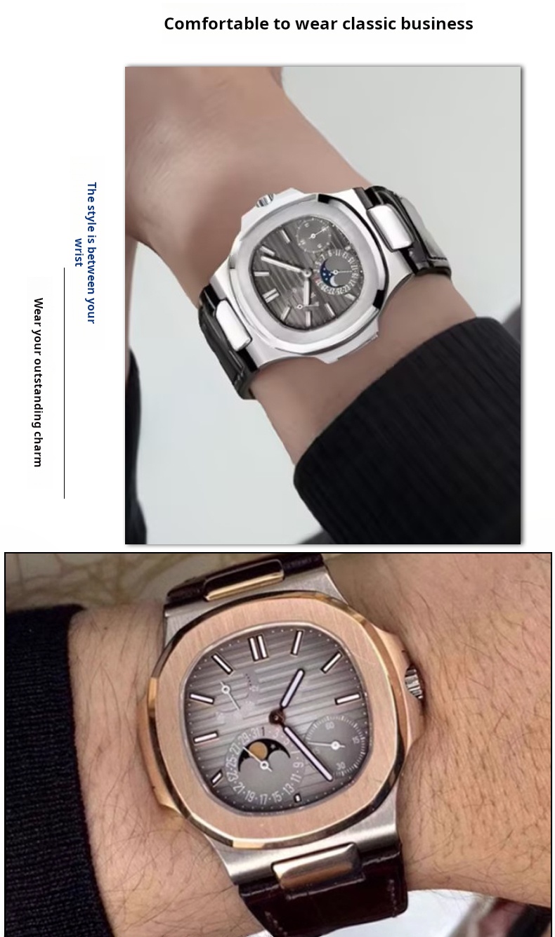 Timsah saat kayışı Metal kafa  - Patek Philippe Watch Nautilus incelemesi ve fiyatı