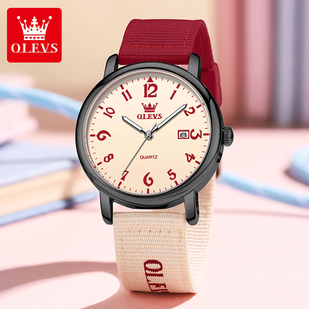 OLEVS Yepyeni Moda Kuvars İzle - Canvas Strap Watch incelemesi ve fiyatı