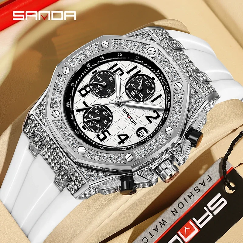 SANDA 7026 Erkek Kuvars Saat M - Rubber Strap Diver incelemesi ve fiyatı